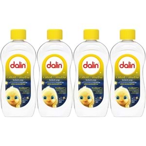 Dalin Bebek Yağı 300ML Rahat ve Mutlu Vanilya Kokulu Nemlendirici (4 Lü Set)