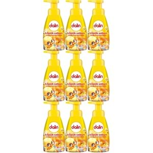Dalin Köpük Sabun 200ML Mango ve Portakal Kokulu Çoçuklarınız İçin (9 Lu Set)