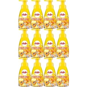 Dalin Köpük Sabun 200ML Mango ve Portakal Kokulu Çoçuklarınız İçin (12 Li Set)