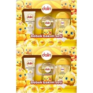 Dalin Bebek Bakım Seti 4 Parça (Kutulu) Yenidoğan Seti (Karma 2 Li Set)
