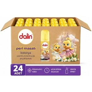 Dalin Bebek Kolonyası 150ML Peri Masalı (Yasemin-Portakal Çiceği-Paçuli Kokulu) (24 Lü Set)
