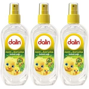 Dalin Bebek Yağı 200ML Sprey Nem ve Koruma (3 Lü Set)