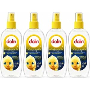 Dalin Bebek Yağı 200ML Sprey Rahat ve Mutlu (4 Lü Set)