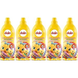 Dalin Sıvı Çamaşır Deterjanı 1500 ML Renk ve Koruma (Hipoalerjenik) (5 Li Set)