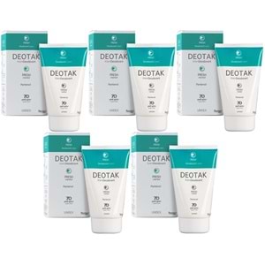 Deotak Krem Deodorant Unisex 35ML Fresh (Mentol) (5 Li Set)
