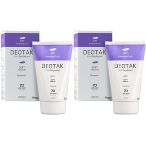 Deotak Krem Deodorant Unisex 35ML Soft (Hassas Cilt) (2 Li Set)
