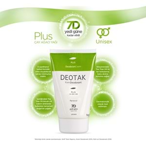 Deotak Krem Deodorant Unisex 35ML (Normal Cilt/Mentol/Hassas/Çay Ağacı Yağı) Karma (4 Lü Set)