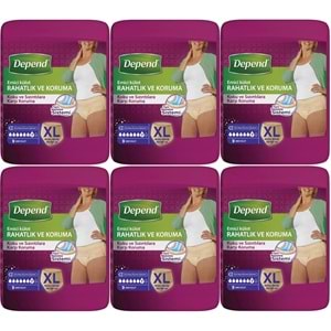 Depend Emici Külot Yetişkin Bezi XL Extra Büyük 54 Adet