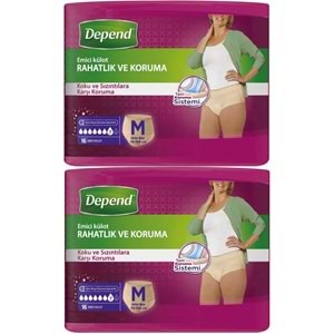 Depend Emici Külot Yetişkin Bezi Avantaj Pk Orta Kadın 32 Adet