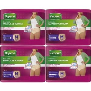Depend Emici Külot Yetişkin Bezi Avantaj Pk Orta Kadın 64 Adet