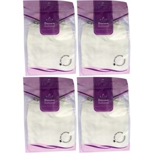 Derma Naturel Krep Lastikli Kese MS-20 (4 Lü Set)