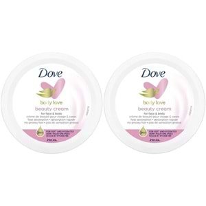 Dove Besleyici El ve Vücut Bakım Kremi 250ML Beauty Cream (Pembe) (2 Li Set)