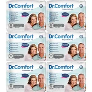 Dr.Comfort Yetişkin Bezi Bel Bantlı Tekstil Yüzeyli XL - Ekstra Büyük 180 Adet