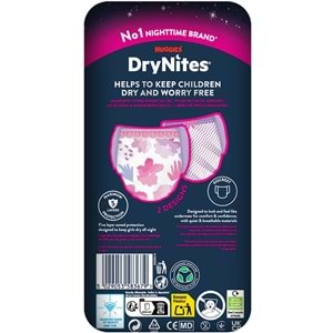 Drynites Emici Gece Külodu/Külot Bez Kız 13+ Yaş (48-60KG) X Large 45 Adet (5PK*9)
