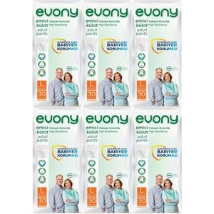 Evony Hasta Bezi Yetişkin Emici Külot L-Büyük 180 Adet (6PK*30)