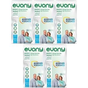 Evony Hasta Bezi Yetişkin Emici Külot M-Orta 150 Adet (5PK*30)