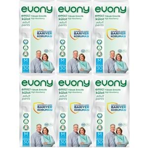 Evony Hasta Bezi Yetişkin Emici Külot M-Orta 180 Adet (6PK*30)