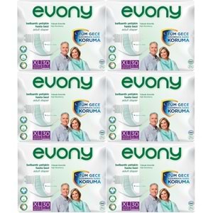 Evony Hasta Bezi Yetişkin Bel Bantlı Tekstil Yüzey Ekstra Büyük (XL) 180 Adet (6PK*30)