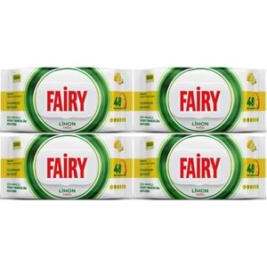 Fairy Yüzey Temizlik Havlusu 100 Yaprak Limon Yağlı - Beyaz Sirke - Karbonat (4 Lü Set) 400 Yaprak