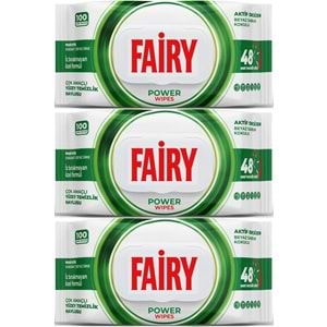 Fairy Yüzey Temizlik Havlusu 100 Yaprak Aktif Oksijen - Beyaz Sirke - Karbonat (3 Lü Set) 300 Yaprak