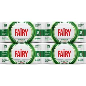 Fairy Yüzey Temizlik Havlusu 100 Yaprak Aktif Oksijen - Beyaz Sirke - Karbonat (4 Lü Set) 400 Yaprak