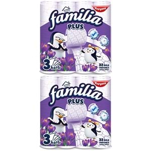 Familia Plus Tuvalet Kağıdı 3 Katlı 64 Lü Paket Sihirli Çiçekler (2pk*32)