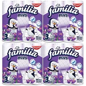 Familia Plus Tuvalet Kağıdı 3 Katlı 128 Li Paket Sihirli Çiçekler (4pk*32)