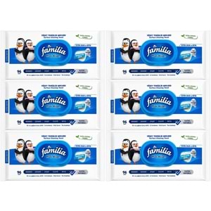 Familia Yüzey Temizlik Havlusu 96 Yaprak Maxi Hijyen Kabartma Doku Plastik Kapaklı 6 Lı Set 576 Yprk