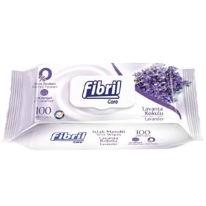 Fibril Islak Havlu Mendil 100 Yaprak Lavanta Plastik Kapaklı (48 Li Set) 4800 Yaprak