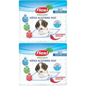 Flexi Evcil Hayvan Köpek Alıştırma Tuvalet Eğitim Pedi 60*90 CM 60 Adet