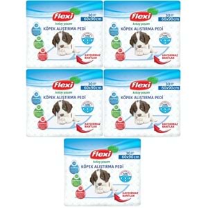 Flexi Evcil Hayvan Köpek Alıştırma Tuvalet Eğitim Pedi 60*90 CM 150 Adet