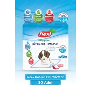 Flexi Evcil Hayvan Köpek Alıştırma Tuvalet Eğitim Pedi 60*90 CM 180 Adet