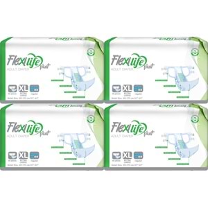Flexi Life Yetişkin Hasta Bezi Bel Bantlı Tekstil Yüzeyli XL Ekstra Büyük (120 Adet)