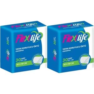 Flexi Life Kedi - Köpek - Evcil Hayvan Çiş Tuvalet Eğitim Pedi 60*90CM 60 Adet (2PK*30)