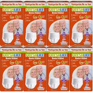 FreshLife Emici Külot Hasta Bezi XL Ekstra Büyük 240 Adet (8PK*30)