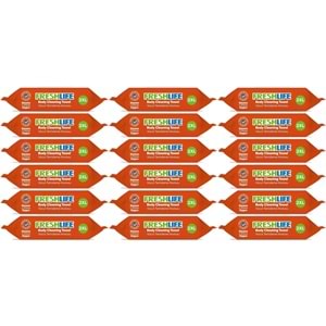 Freshlife Hasta Vücut Temizleme Islak Mendil Havlu 50 Yaprak XL (18 Li Set)