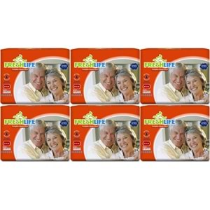 FreshLife Yetişkin Hasta Bezi Bel Bantlı L - Large - Büyük 180 Adet (6PK*30)