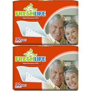 FreshLife Hasta Yatak Koruyucu 90*180CM 60 Adet (2PK*30)