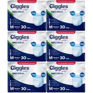 Giggles Hasta Bezi Yetişkin Emici Külot M-Orta Medium 180 Adet (6Pk*30)