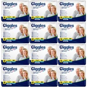 Giggles Hasta Bezi Yetişkin Bel Bantlı Tekstil Yüzey Küçük - Small (S) 360 Adet (12PK*30)