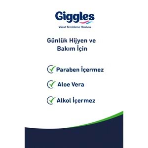 Giggles Yetişkin Vücut Temizleme Islak Mendil Havlu 200 Yaprak XL (Beyaz Sabun Kokulu) (4PK*50)