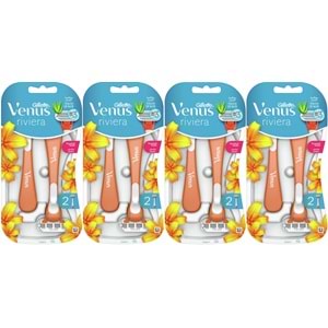 Gillette Venus Riviera Kullan At Kadın Tıraş Bıçağı 8 Li Set (4PK*2)