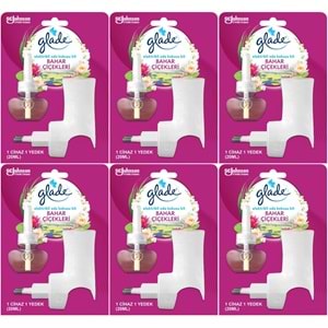 Glade Elektrikli Oda Kokusu Kit Bahar Çiçekleri (6 Lı Set)