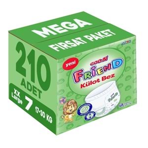 Goon Friend Külot Bebek Bezi Beden:7 (17-30KG) XX Large 210 Adet Mega Fırsat Pk
