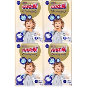 Goon Premium Soft Bebek Bezi Beden:6 (15-25KG) Extra Large 168 Adet Avantaj Fırsat Pk
