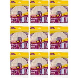 GreenLeaves Süngerli Pencere Bandı 5 Metre (9 Lu Set)