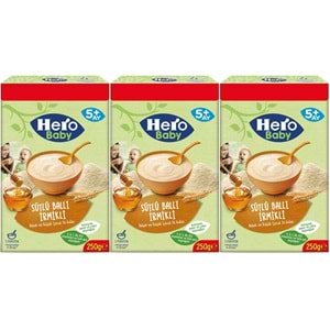 Hero Baby Kaşık Maması 250GR Sütlü Ballı İrmikli (Avantaj Pk) (3 Lü Set)