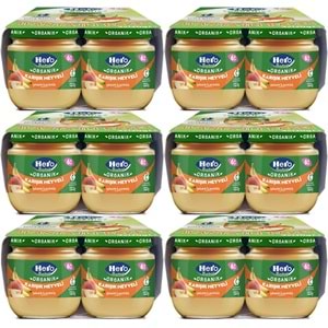 Hero Baby Kavanoz Maması 120GR Avantaj Pk (24 Lü Set) Karışık Meyveli (6PK*4)