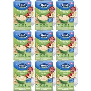 Hero Baby Kaşık Maması 200GR Gece Sütlü Elmalı 8 Tahıllı + Islak Mendil Hediye (9 Lu Set)