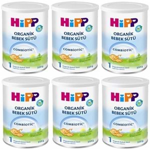 Hipp Organik Combiotic Bebek Sütü 350GR No:1 (6 Lı Set)